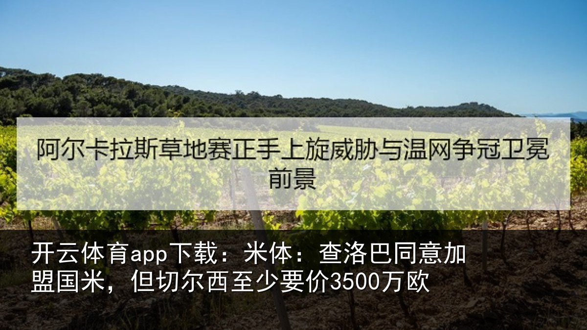 开云体育app下载：米体：查洛巴同意加盟国米，但切尔西至少要价3500万欧